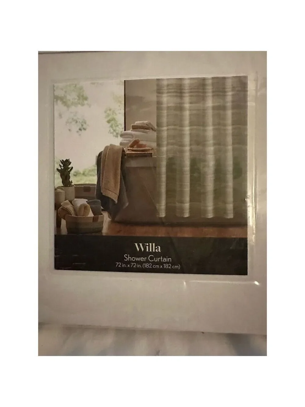 Koolaburra by UGG Willa Striped Beige Shower Curtain 72x72 Modern